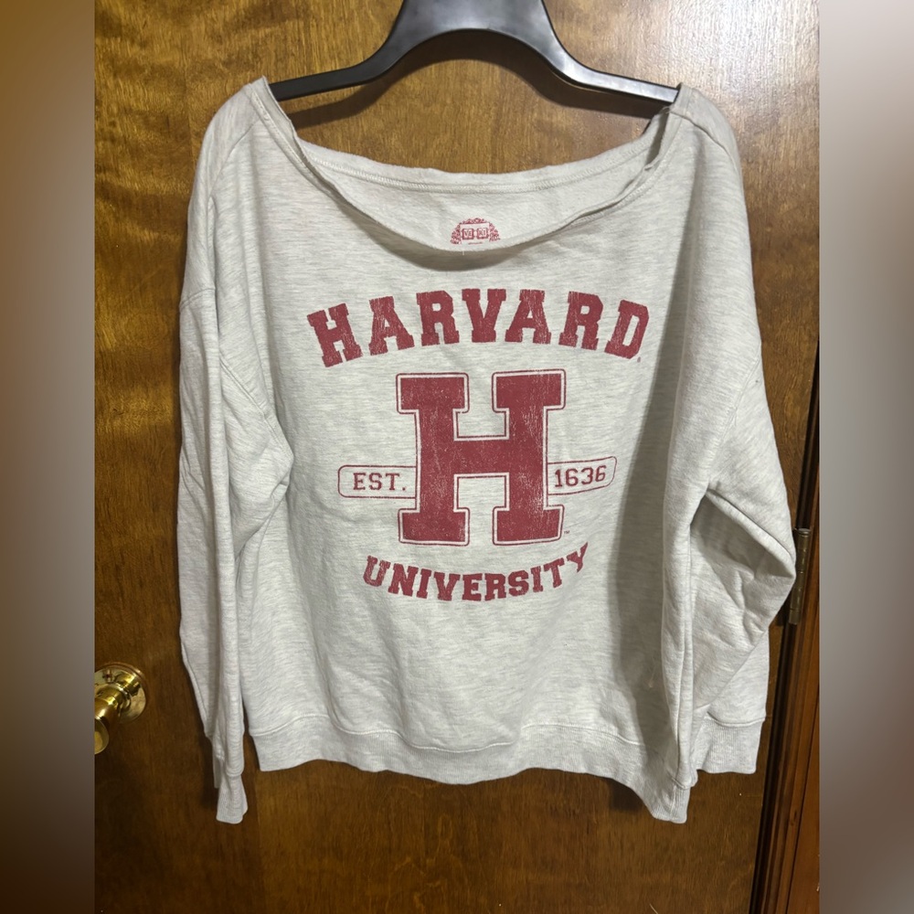 Harvard University Gray Women's Top